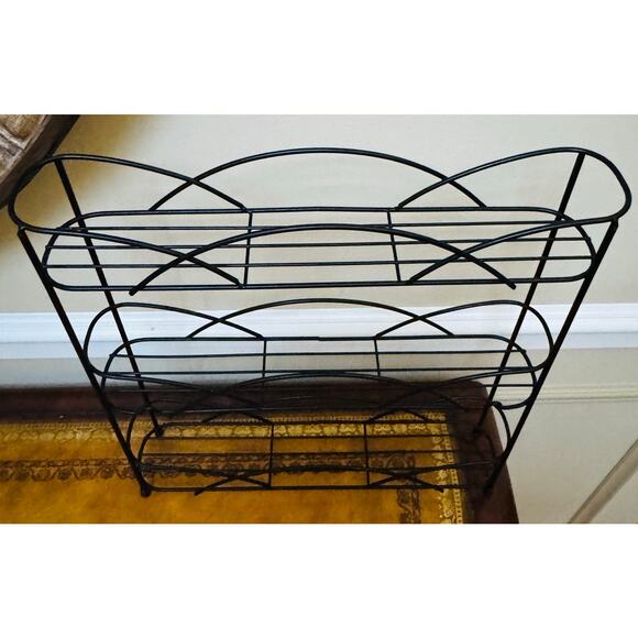 3 Tier Free Standing Kitchen Organization Space Saver Iron Wire Spice Rack - Picture 8 of 11
